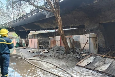 Vụ cháy thiệt hại hơn 500 xe máy.