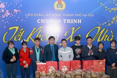 "Tết không xa nhà”, mang mùa Xuân ấm áp đến với đoàn viên, công nhân lao động Công ty TNHH Canon Việt Nam.