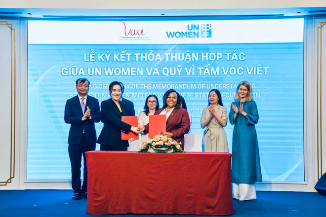 Lễ ký kết giữa Quỹ Vì tầm vóc Việt và UN Women