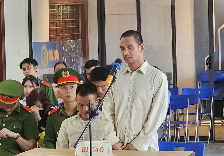 Bị cáo Trần Bảo Quốc tại phiên tòa. (Ảnh: AD) bc6438d6f3227a7c2333.jpg