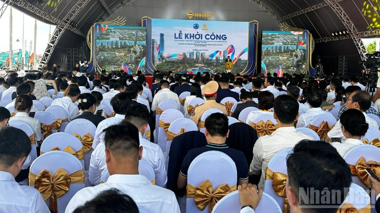 기공식 장면. (사진: ANH DAO) ndo_br_69b88885105a9804c14b-1821.jpg