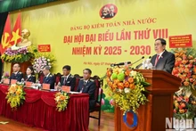 Bí thư Đảng ủy Quốc hội, Chủ tịch Quốc hội Trần Thanh Mẫn phát biểu chỉ đạo Đại hội.
