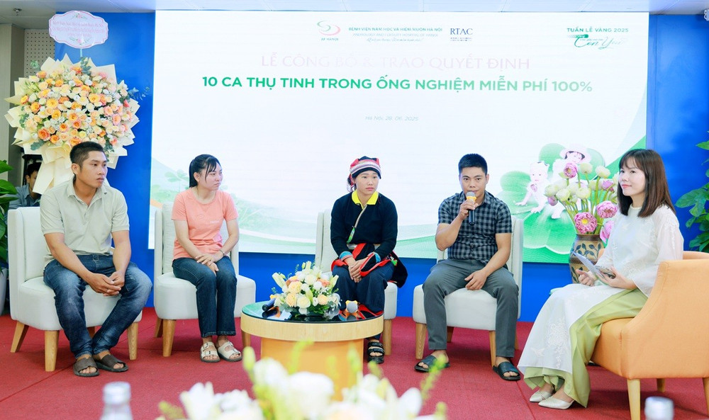 Các gia đình hiếm muộn được hỗ trợ làm IVF miễn phí chia sẻ về hoàn cảnh gia đình. 