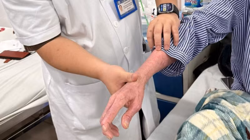 Các tổn thương của người bệnh.