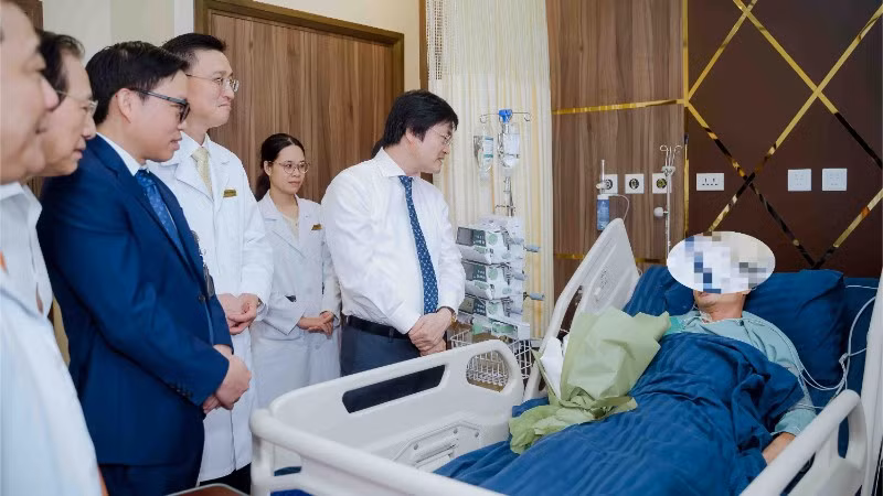 Bệnh nhân bình phục sau ca phẫu thuật. (Ảnh: BVCC)