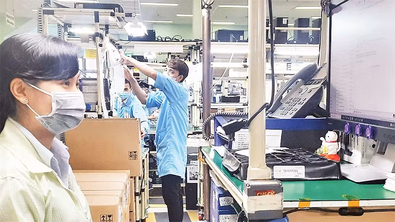 Hoạt động sản xuất tại Công ty TNHH Datalogic Việt Nam, Khu Công nghệ cao Thành phố Hồ Chí Minh.