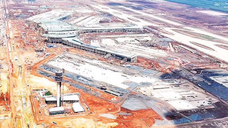 Toàn cảnh giai đoạn 1 dự án xây dựng sân bay Long Thành.