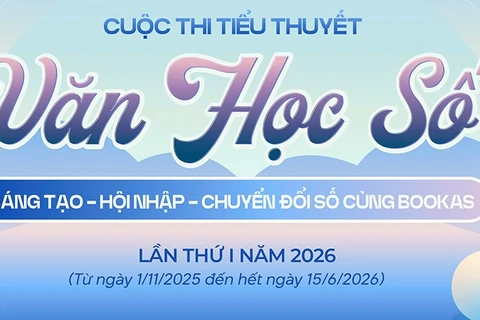 Cuộc thi tiểu thuyết "Văn học số" tạo cơ hội cho những người yêu sáng tác có thể lan tỏa tác phẩm của mình một cách rộng rãi. (Ảnh: Bookas)