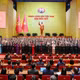 Ban Chấp hành Trung ương Đảng Cộng sản Việt Nam khóa XIV ra mắt Đại hội. (Ảnh: DUY LINH)