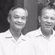 Nhà báo Đức Thi (bên trái) và nhà báo Tân Thanh ở Campuchia.