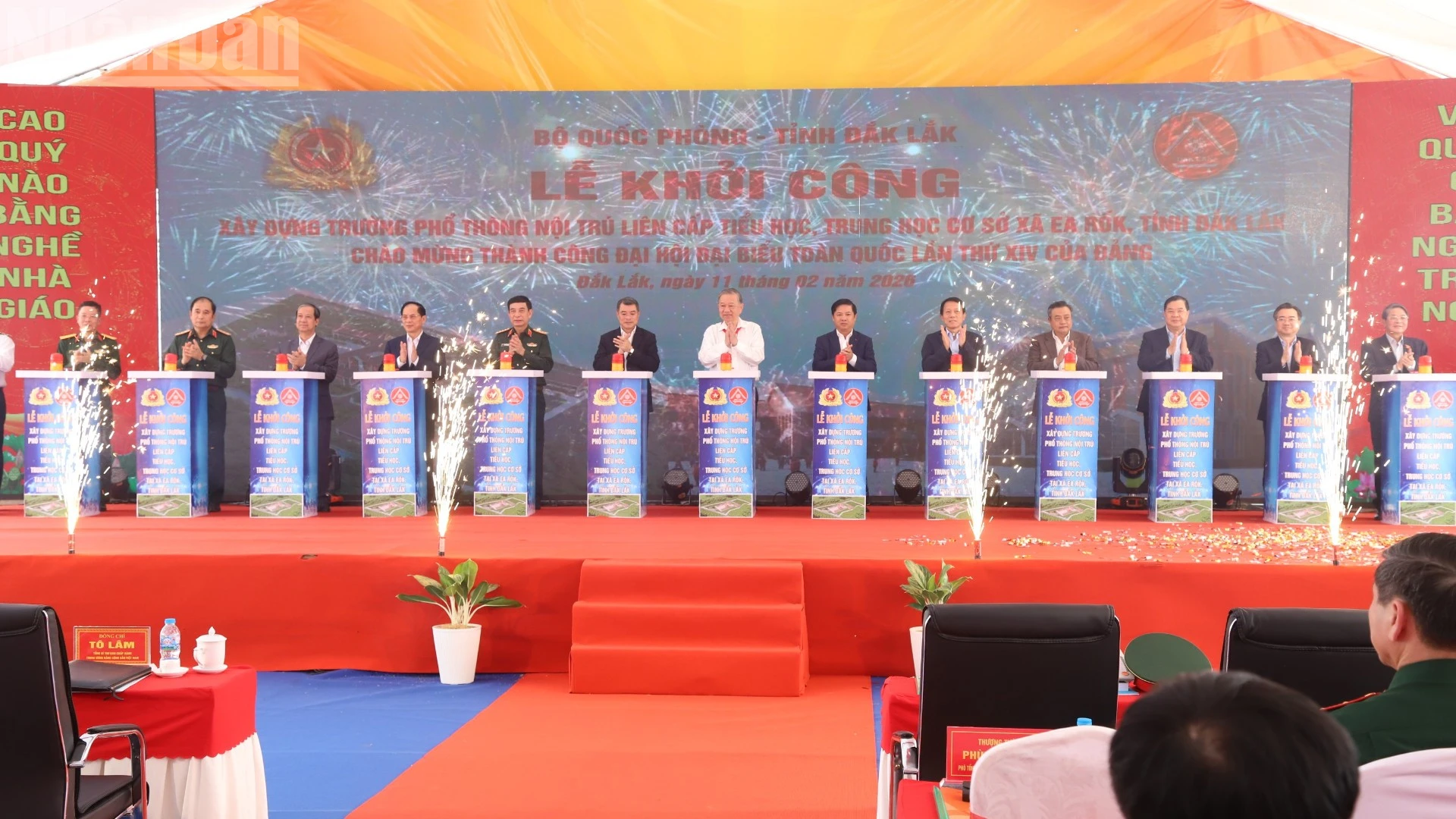 Khởi công trường nội trú liên cấp tại Đắk Lắk với sự tham dự của Tổng Bí thư Tô Lâm