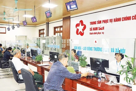 Trung tâm Phục vụ Hành chính công xã Nam Sách cơ bản đáp ứng nhu cầu của nhân dân.