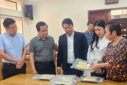 Sản phẩm sầu riêng được giới thiệu tại Hội nghị kết nối giao thương.