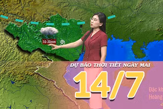 [Video] Dự báo thời tiết đêm nay và ngày mai 14/7/2025: Mưa giảm, có nơi xuất hiện nắng nóng 