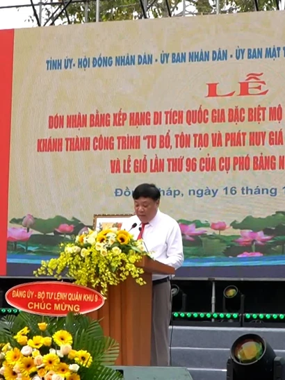 [Video] Đón nhận Bằng xếp hạng Di tích quốc gia đặc biệt Mộ cụ Phó bảng Nguyễn Sinh Sắc 