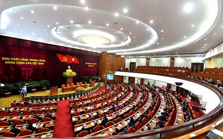 Quang cảnh phiên bế mạc Hội nghị. (Ảnh ANH SƠN)