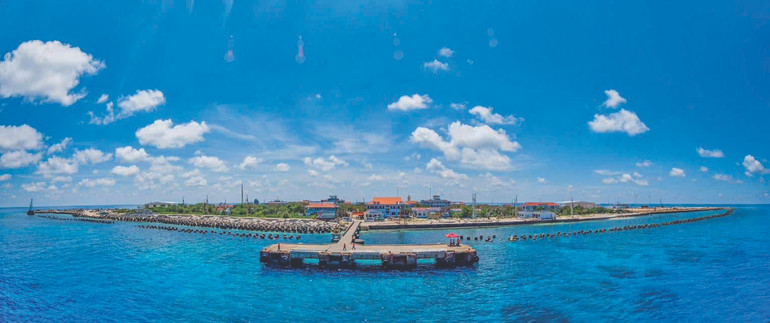 Trường Sa xanh giữa trùng khơi. Ảnh |Trung Kiên