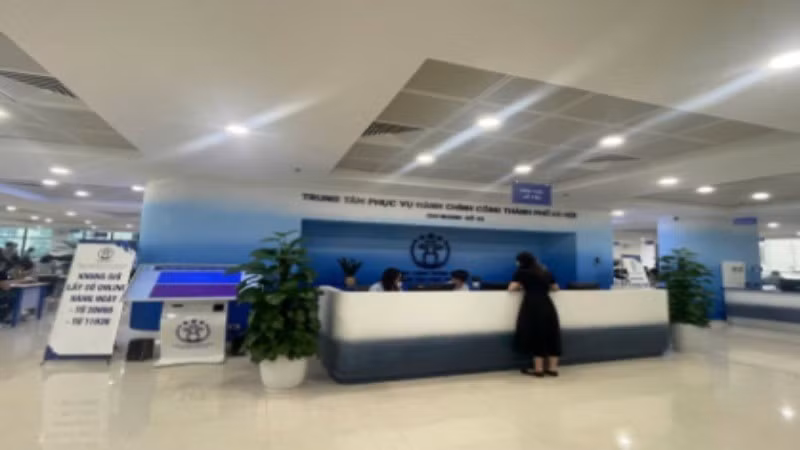 Trung tâm Phục vụ hành chính công thành phố Hà Nội, chi nhánh 1. 