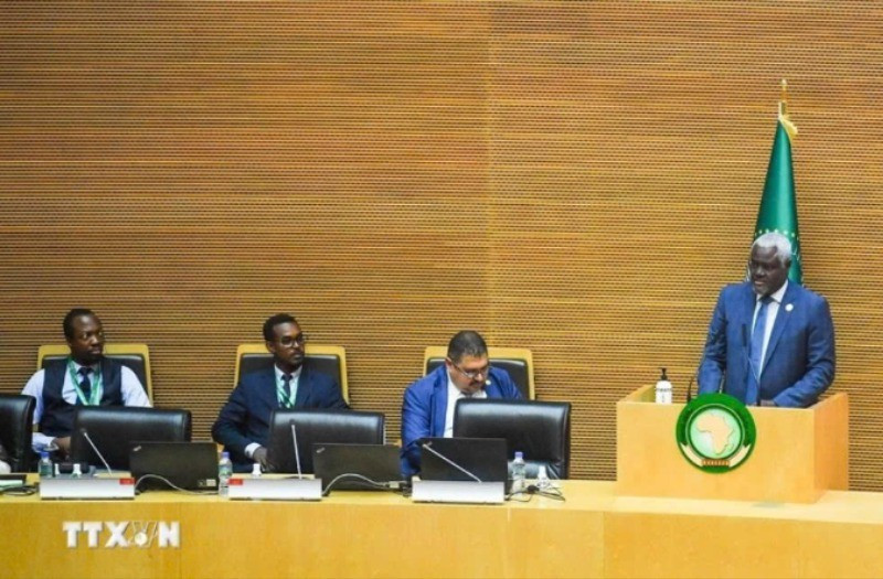 Cuộc họp của các quan chức AU ở Addis Abeba. (Ảnh: THX/TTXVN)