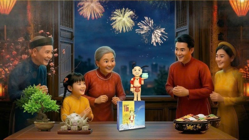 Hình tượng chú Tễu được tiếp cận như một biểu tượng văn hóa, kết tinh giữa nghệ thuật ẩm thực và những giá trị gắn với tình thân gia đình.