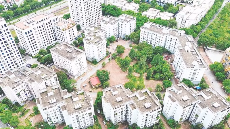 Một dự án nhà ở xã hội tại phường Việt Hưng, thành phố Hà Nội. (Ảnh: KHÁNH HÙNG)