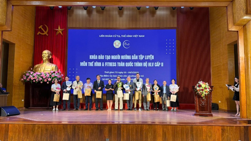 Ông Nguyễn Hồng Minh, Phó Chủ tịch Thường trực Liên đoàn Cử tạ-Thể hình Việt Nam, Trưởng Ban tổ chức khóa học, thay mặt lãnh đạo Liên đoàn cảm ơn Đảng ủy, Ủy ban nhân dân phường Tây Hồ đã phối hợp, hỗ trợ tích cực tổ chức lớp học, qua đó cho thấy sự quan tâm của các cấp chính quyền đối với thể dục thể thao quần chúng.