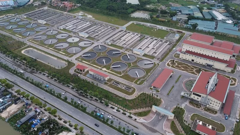 Nhà máy xử lý nước thải Yên Xá sẵn sàng vận hành để cải thiện môi trường cho Thủ đô. (Ảnh: THANH HIẾU)