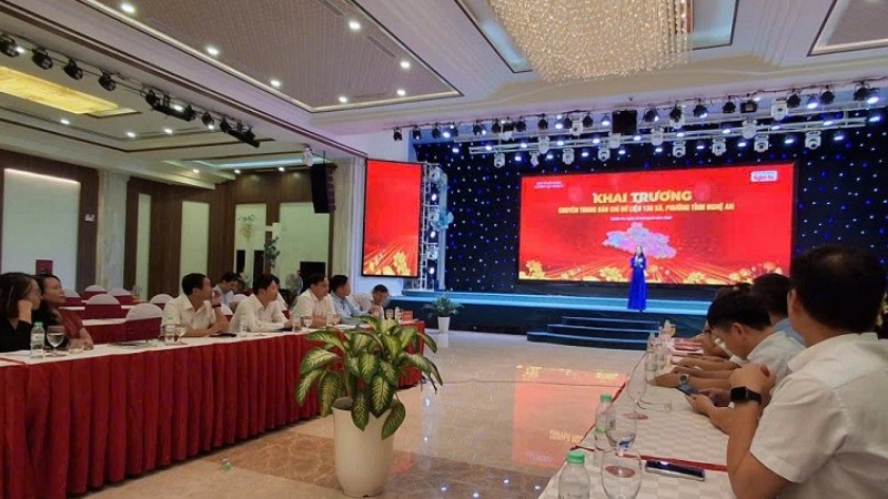 Ra mắt Chuyên trang báo chí dữ liệu về 130 xã, phường của tỉnh Nghệ An.