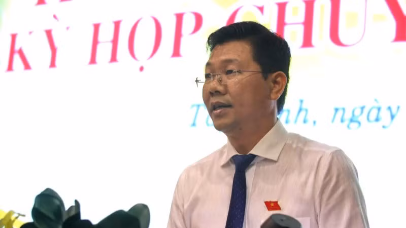 Chủ tịch Hội đồng nhân dân tỉnh Tây Ninh Nguyễn Mạnh Hùng phát biểu chỉ đạo.