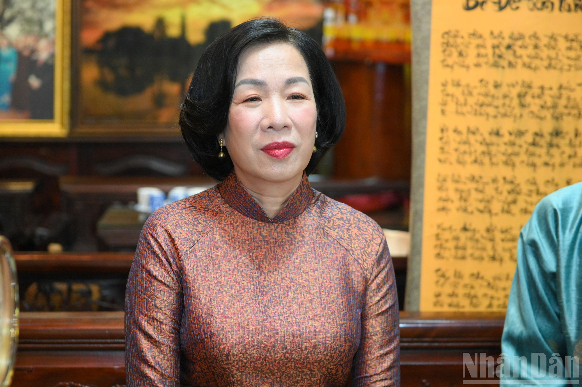 Bà Nguyễn Thị Minh Nguyệt, Phu nhân Chủ tịch nước Lương Cường. ndo_br_phu-nhan-2480.jpg
