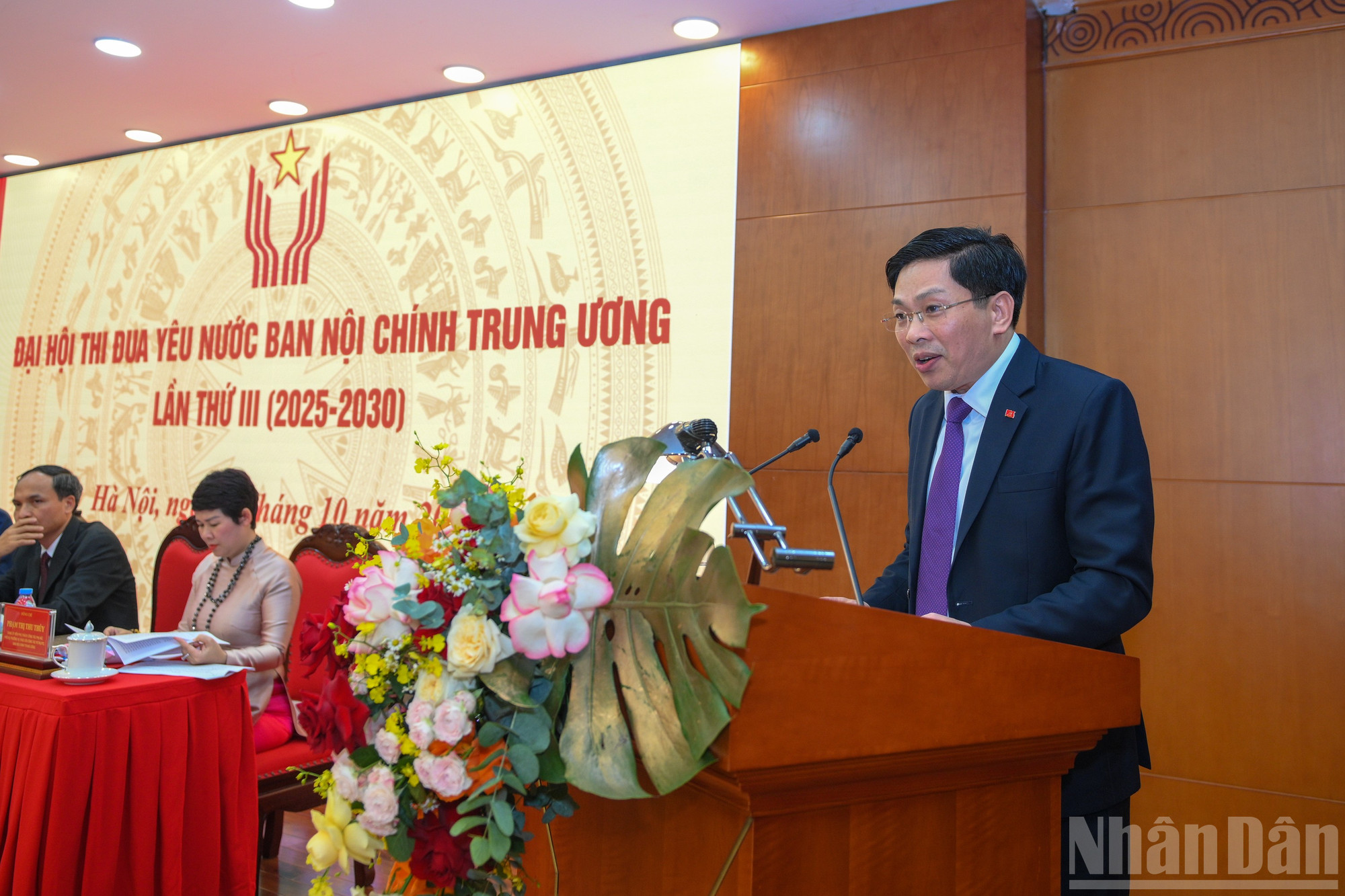 Đồng chí Đặng Văn Dũng, Phó Trưởng Ban Nội chính Trung ương phát biểu tại Đại hội. ndo_br_dh-thi-dua-yeu-nuoc-4829.jpg