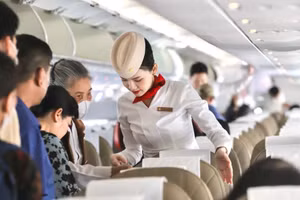 Du khách trải nghiệm chuyến bay của Sun PhuQuoc Airways.