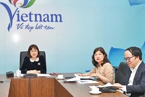 Phó Cục trưởng Du lịch Quốc gia Việt Nam Nguyễn Thị Hoa Mai làm Trưởng đoàn Việt Nam tham dự buổi họp. (Ảnh: TITC)