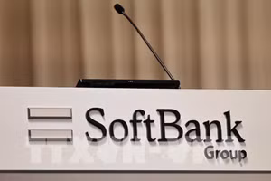 Biểu tượng SoftBank tại thủ đô Tokyo của Nhật Bản. (Ảnh: TTXVN)