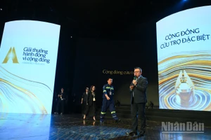 Đồng chí Lê Quốc Minh, Ủy viên Trung ương Đảng, Tổng Biên tập Báo Nhân Dân, Phó Trưởng Ban Tuyên giáo và Dân vận Trung ương, Chủ tịch Hội Nhà báo Việt Nam, Trưởng Ban Tổ chức Human Act Prize tại buổi tổng duyệt gala trao giải Giải thưởng Hành động vì cộng đồng năm 2025.