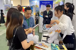 VITM 2026 thu hút gần 4.500 lượt doanh nghiệp du lịch Việt Nam và quốc tế đến tham dự và làm việc. (Ảnh: CHIÊU ANH)