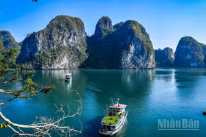 Vịnh Hạ Long - một trong những điểm đến thu hút khách du lịch hàng đầu Việt Nam. (Ảnh: THÀNH ĐẠT)