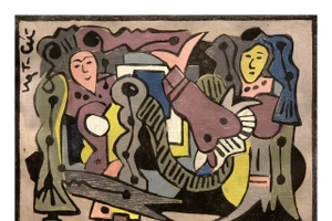 Tác phẩm "Xuân Mậu Ngọ" của Nguyễn Tấn Cứ sẽ được trưng bày tại triển lãm.