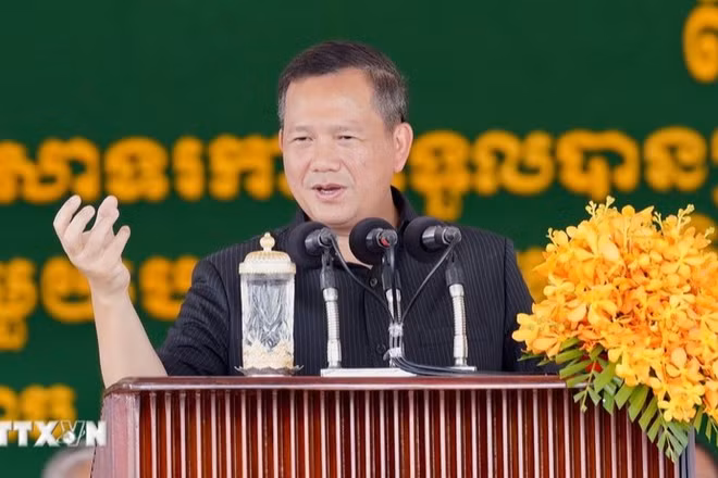 Thủ tướng Campuchia Hun Manet. (Ảnh: THX/TTXVN)