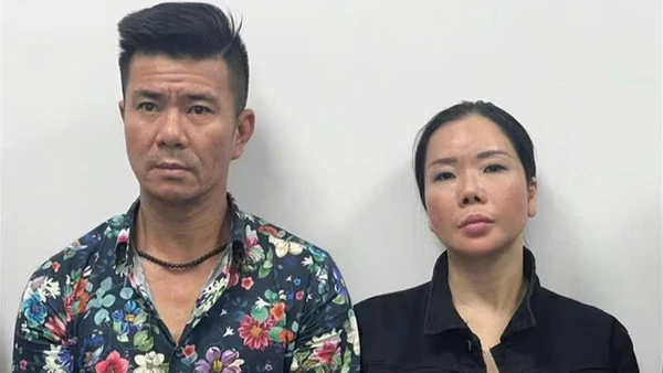 Vợ chồng Lê Văn Đông và Nguyễn Thị Mai Anh.