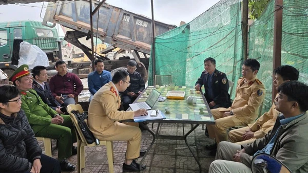 Tổ công tác liên ngành đã lập biên bản đối với các hành vi vi phạm theo chức năng, thẩm quyền.