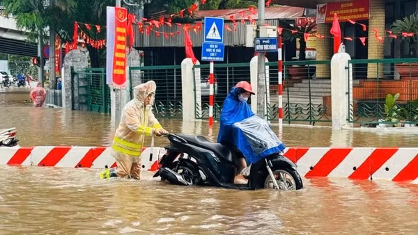 Hình ảnh đẹp trong mưa bão.