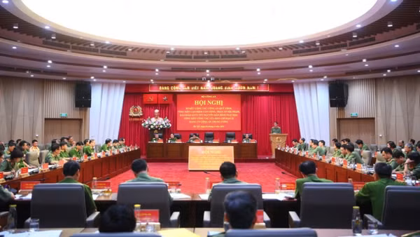 Toàn cảnh Hội nghị sơ kết công tác Quý I/2026 Bộ Công an.