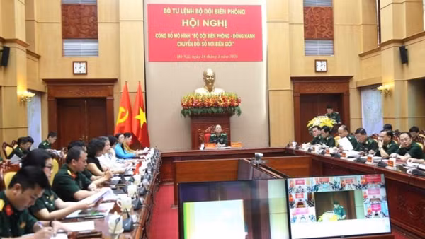 Hội nghị công bố mô hình “Bộ đội biên phòng - đồng hành chuyển đổi số nơi biên giới”.