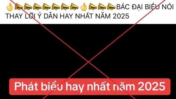 Ảnh chụp màn hình video tạo dựng từ AI có nội dung giả mạo, sai sự thật.