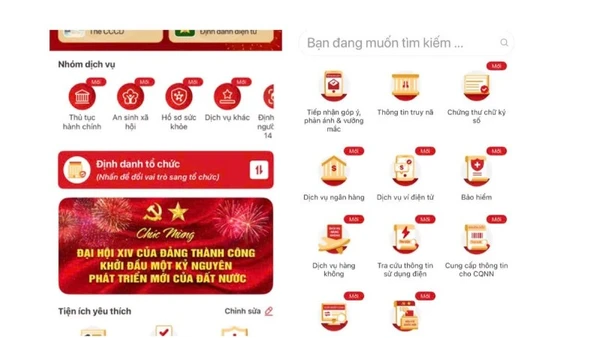 Chức năng Bầu cử Quốc hội trên VNeID.