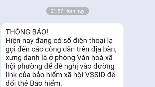 Nội dung cảnh bảo của tổ dân phố ở thành phố Hà Nội.