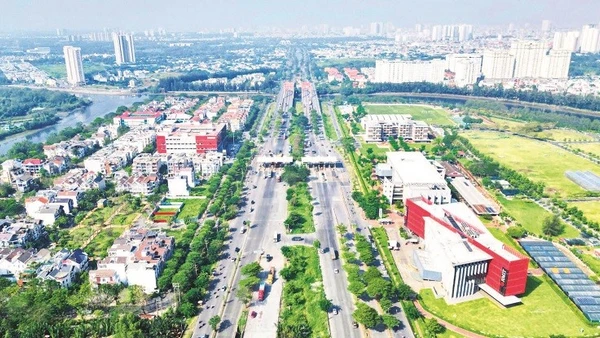 Khu nam Thành phố Hồ Chí Minh. (Ảnh THẾ ANH)