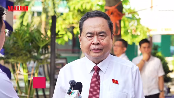 Ủy viên Bộ Chính trị, Chủ tịch Quốc hội, Chủ tịch Hội đồng Bầu cử quốc gia Trần Thanh Mẫn.