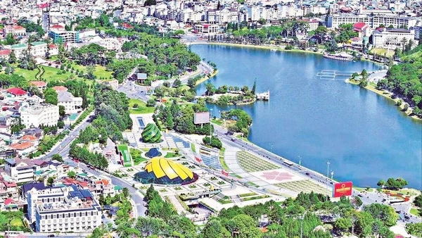 Khu vực trung tâm tỉnh Lâm Đồng.